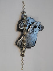 Sterling and Meteorite Bracelet 2