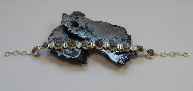 Sterling and Meteorite Bracelet 2