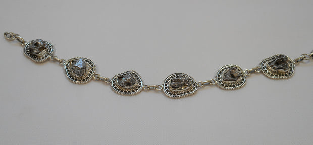 Sterling and Meteorite Bracelet 1