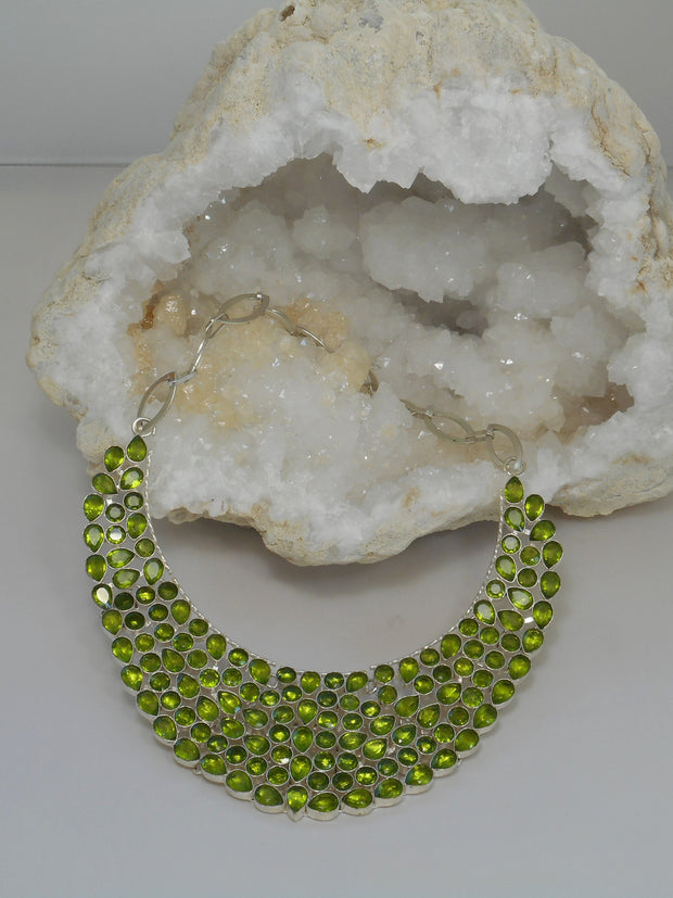 *Deluxe Peridot Collar Necklace 1