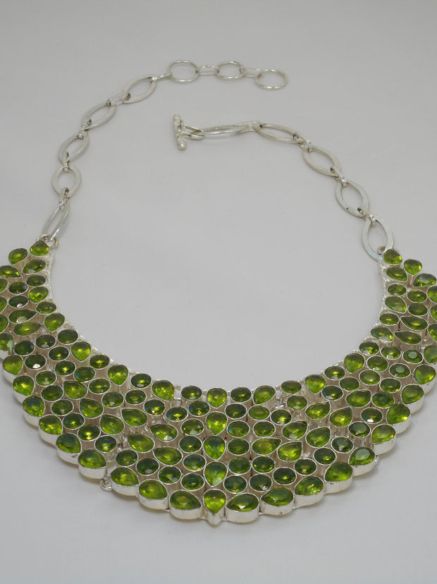 *Deluxe Peridot Collar Necklace 1