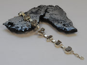 Sterling and Meteorite Bracelet 3