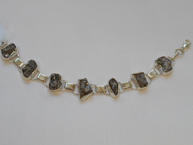 Sterling and Meteorite Bracelet 3