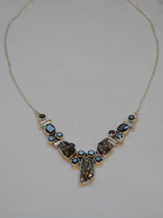 Sterling and Meteorite Necklace 1