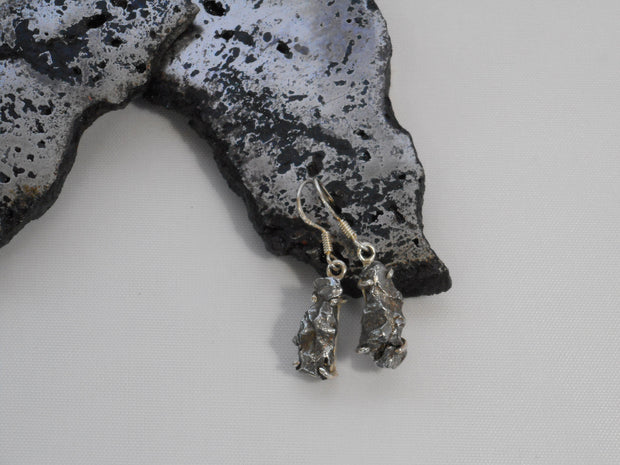 Sterling and Meteorite Earring Set 3