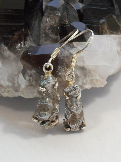 Sterling and Meteorite Earring Set 3