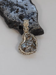 Natural Meteorite Stone Pendant 1