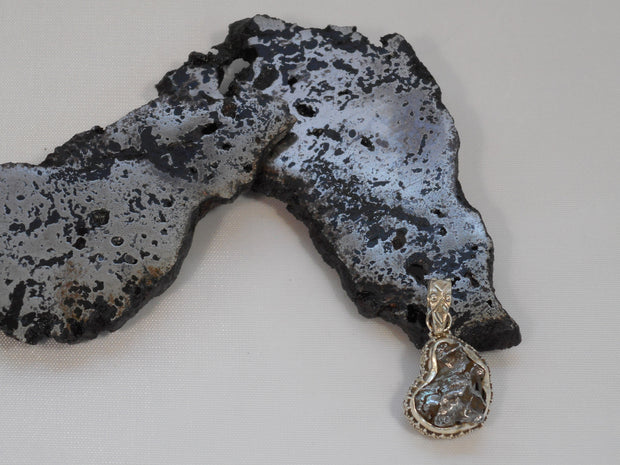 Natural Meteorite Stone Pendant 1