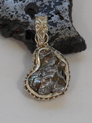 Natural Meteorite Stone Pendant 1