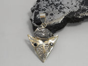 Meteorite and Sterling Pendant 5 with Onyx
