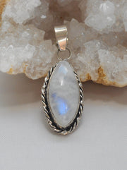 Moonstone Scrollwork Pendant 1