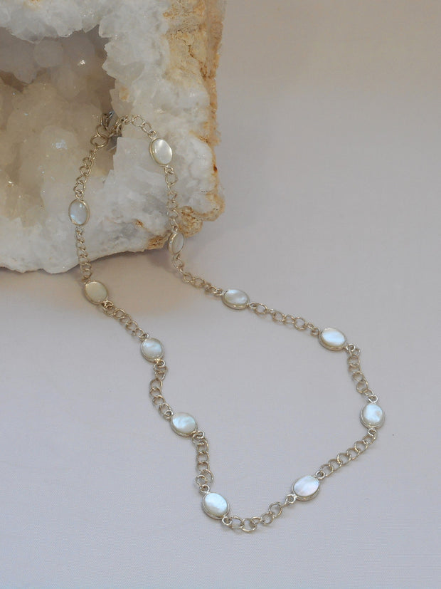 Mother of Pearl & Sterling Necklace