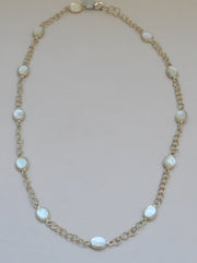 Mother of Pearl & Sterling Necklace