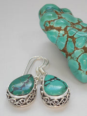 Tibetan Turquoise Earring Set 1
