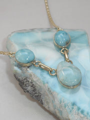 Delicate Larimar Necklace 3