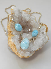 Delicate Larimar Necklace 3