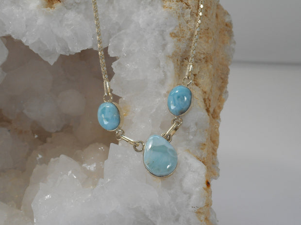 Delicate Larimar Necklace 3