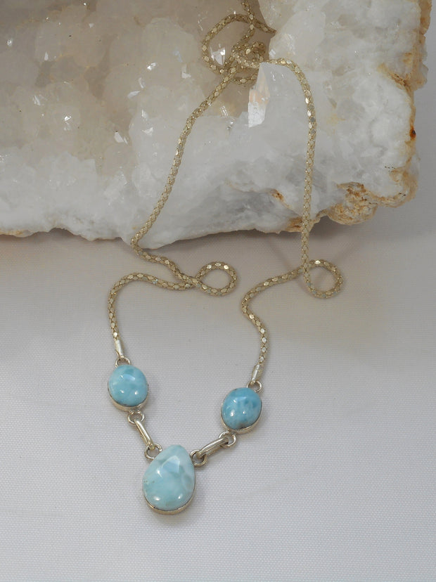 Delicate Larimar Necklace 3