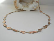 Copper/Sterling Splash Necklace 1