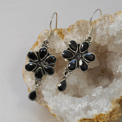 Black Onyx and Sterling Earring Set 2