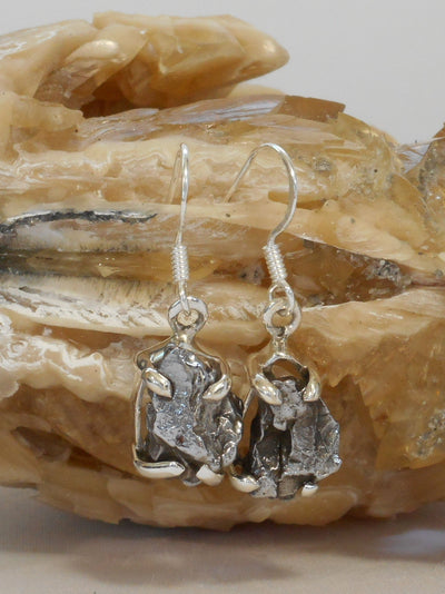 Sterling and Meteorite Earring Set 4