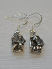 Sterling and Meteorite Earring Set 4