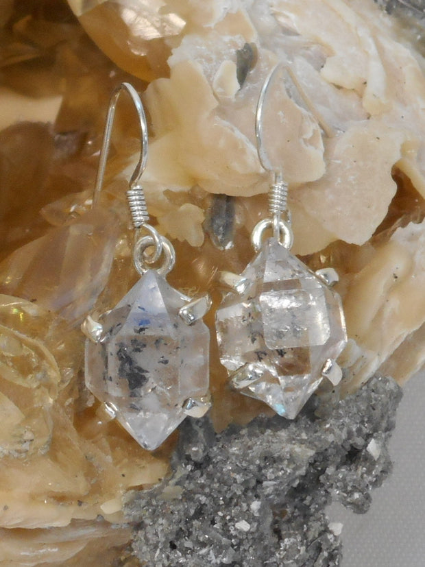 Herkimer Diamond and Sterling Earring Set 1