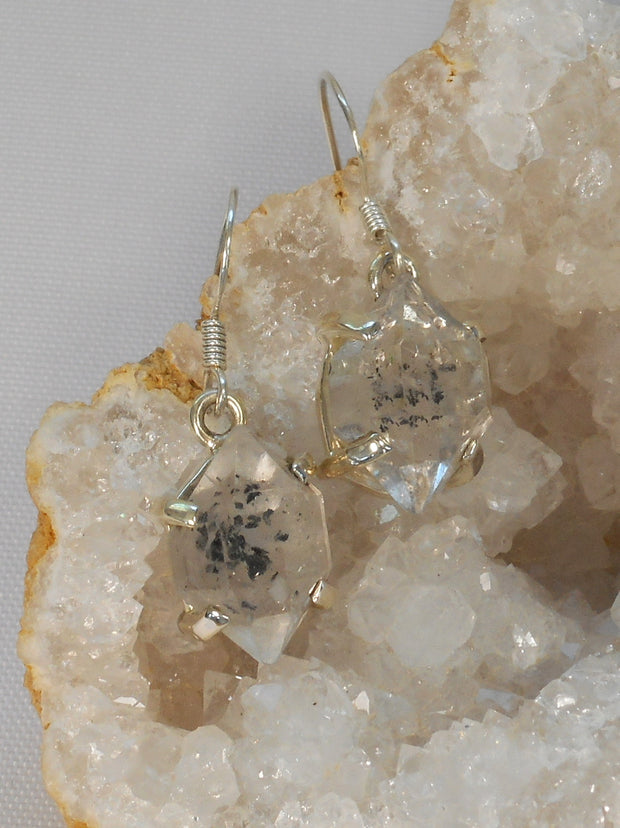 Herkimer Diamond and Sterling Earring Set 1