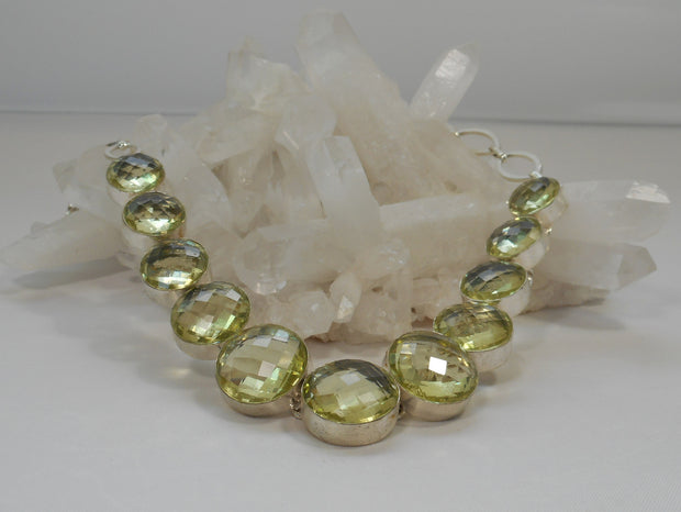 Green Amethyst Quartz Necklace 3