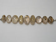 Golden Rutilated Quartz Gemstones Bracelet 2