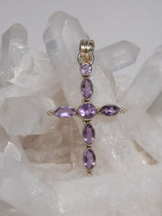 Amethyst Jewelled Cross 2