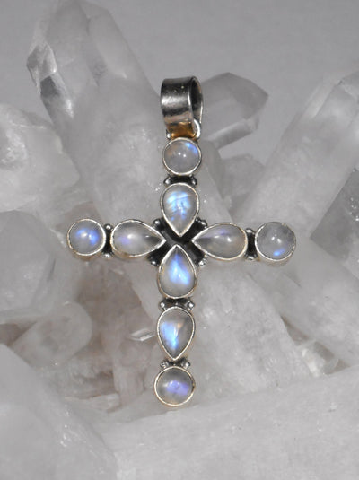 *Moonstone Jewelled Cross