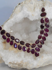 Faceted Ruby Necklace