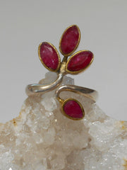Ruby and Sterling Ring 9