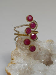 Ruby and Sterling Ring 8