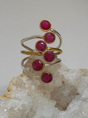 Ruby and Sterling Ring 8