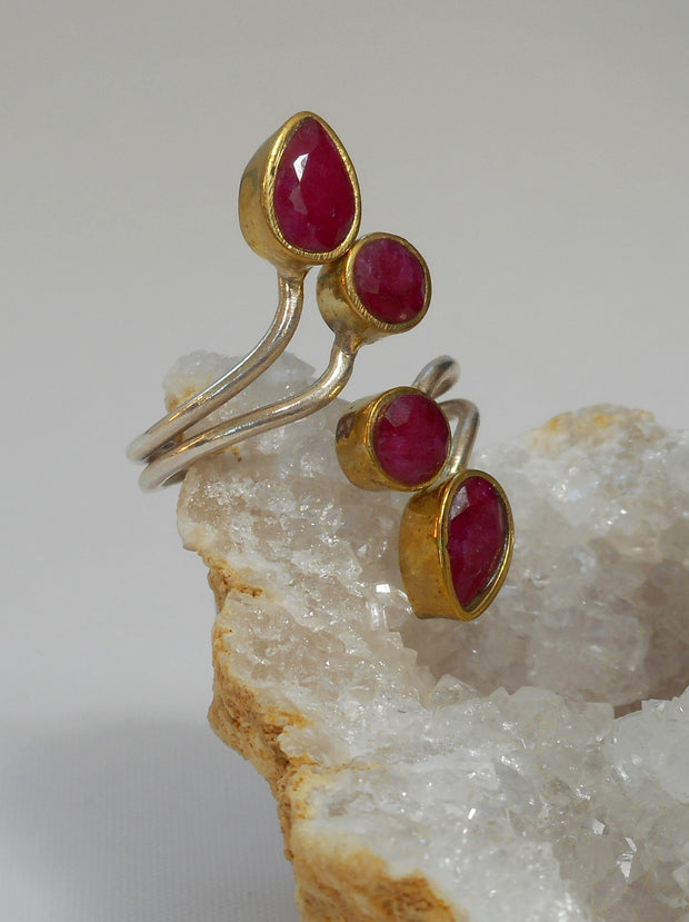 Ruby and Sterling Ring 3