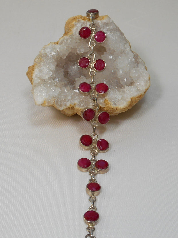 Ruby and Sterling Bracelet 2