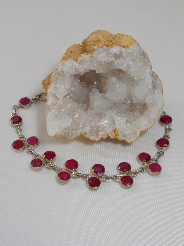 Ruby and Sterling Bracelet 2