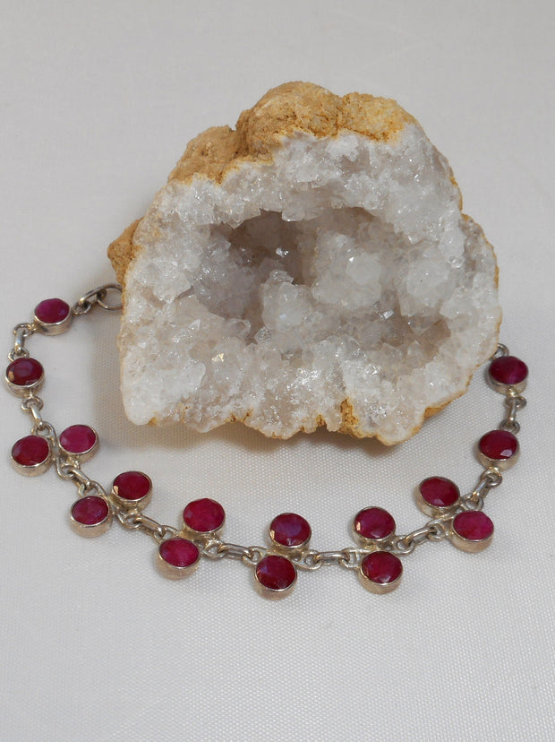 Ruby and Sterling Bracelet 2