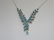 Delicate Blue Topaz Necklace 1