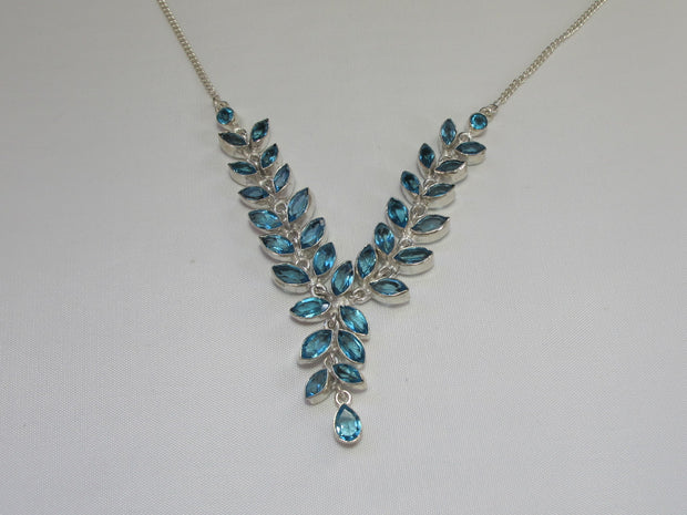 Delicate Blue Topaz Necklace 1