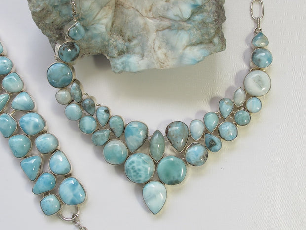 Large Larimar Necklace 3