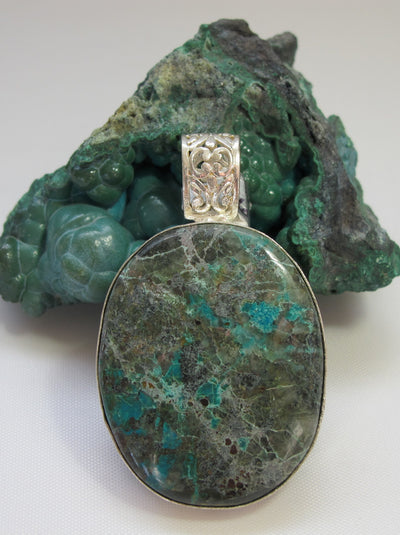 Chrysocolla Pendant 1