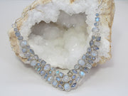 Moonstone Mosaic Necklace 2, Round center stones