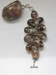 Garden Lodolite Quartz Crystal Gemstones Bracelet 1