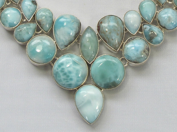 Large Larimar Necklace 3