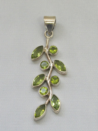 Delicate Peridot Teardrop Pendant