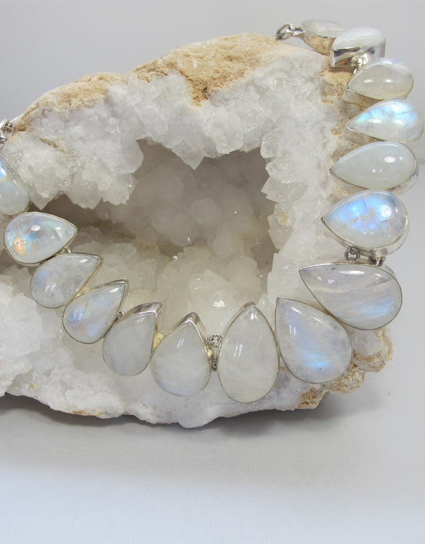 Moonstone Teardrop Collar 3