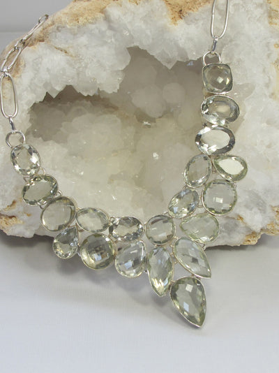 Green Amethyst Quartz Necklace 4